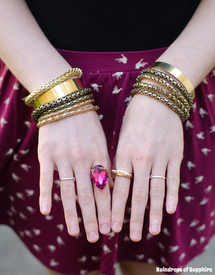 pink-swarovski-ring-gold-bracelets-asos