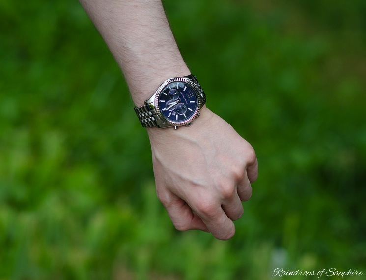 mens-michael-kors-silver-blue-watch