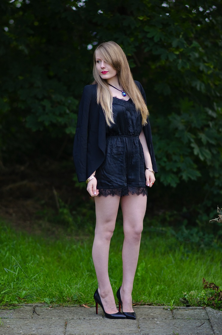 how-to-wear-lace-silk-playsuit