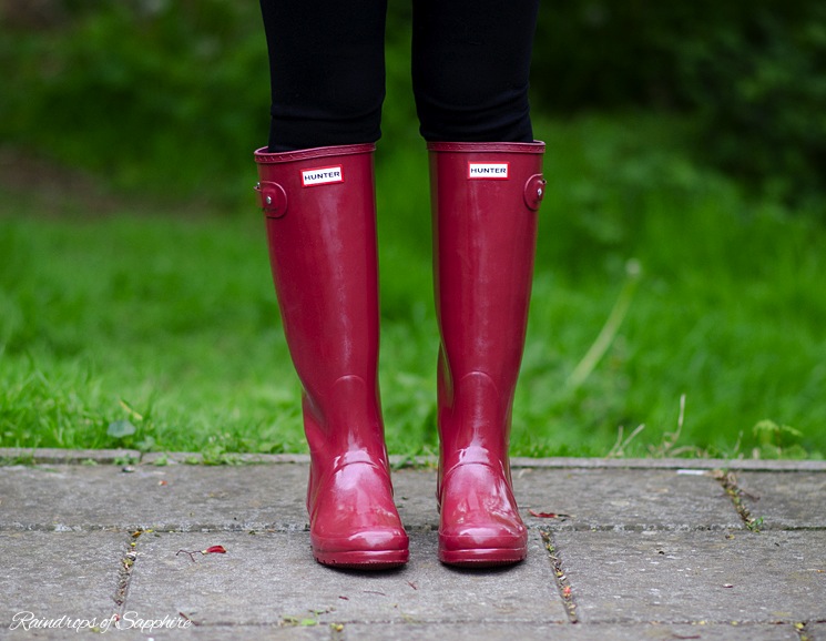 hunter matte red rain boots