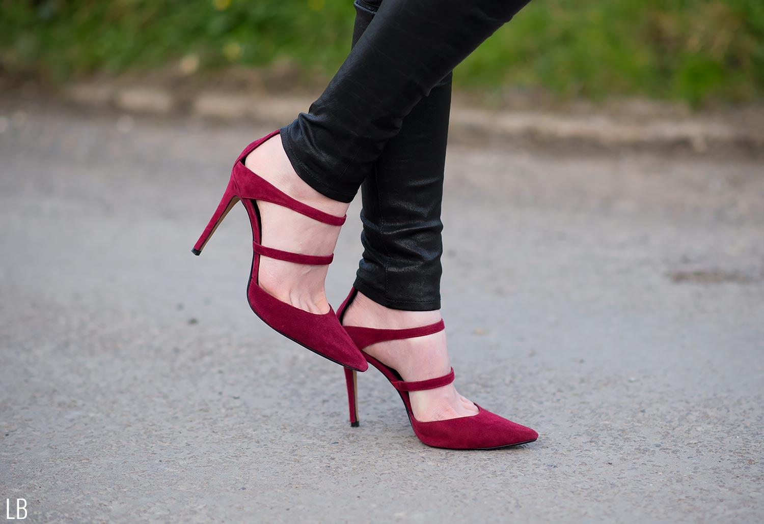 ray burgundy heels
