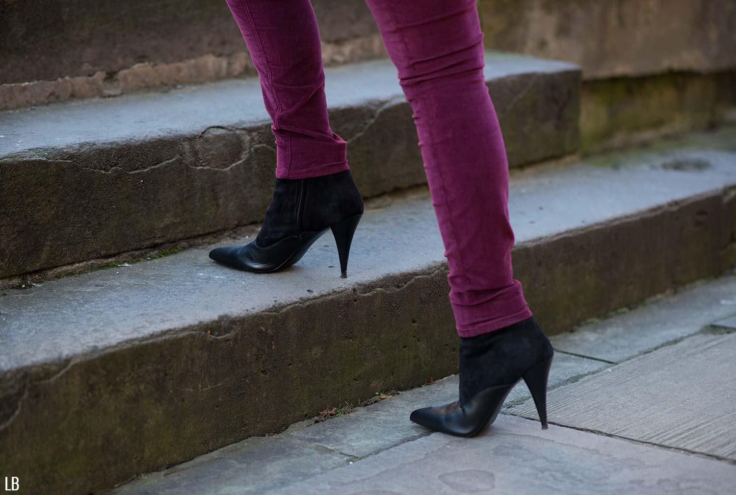 allsaints black boots heeled