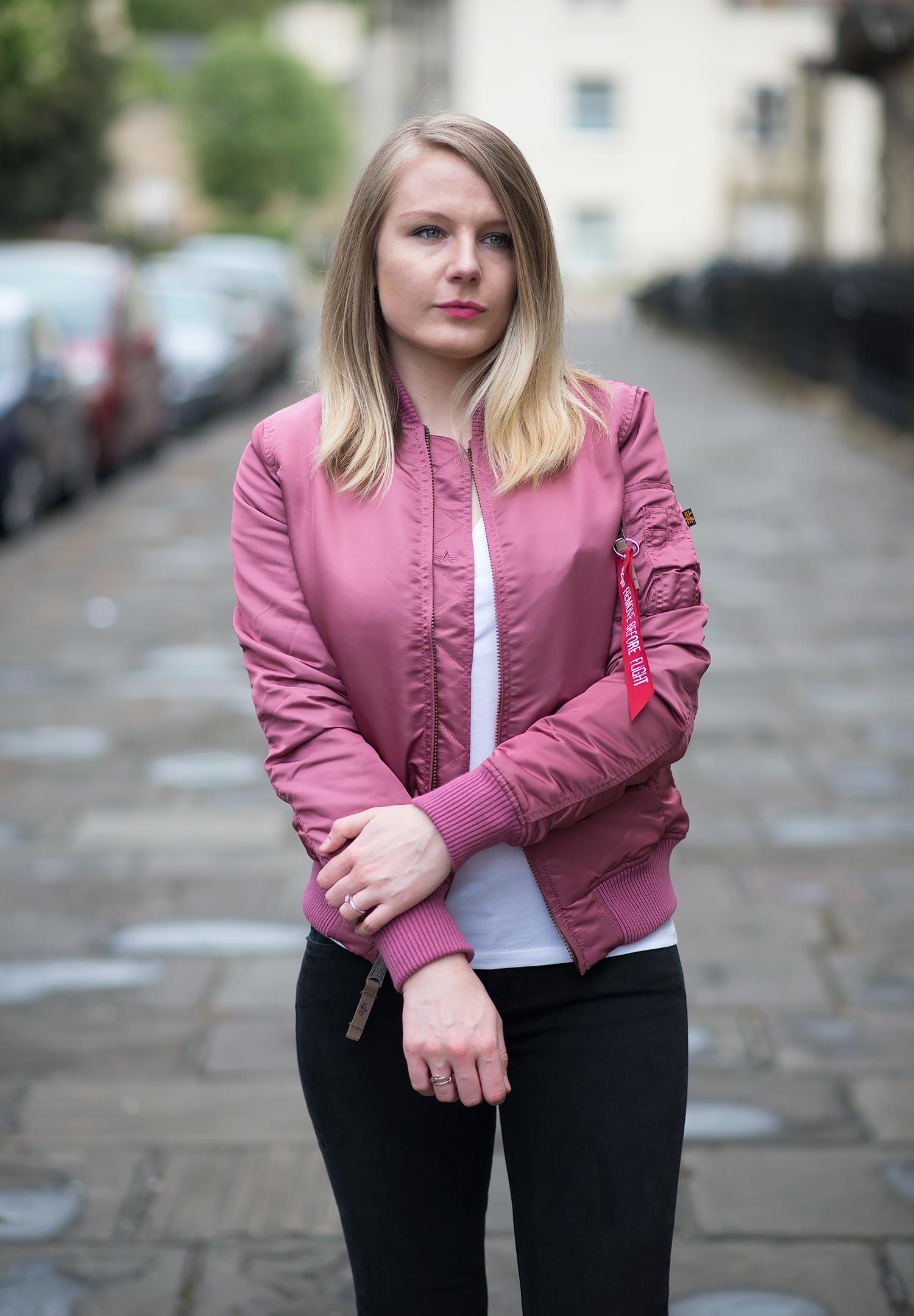 – Dusty Outfit LA Jacket FORD Bomber Industries FEMME Review Alpha MA1 Pink
